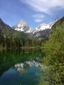 Pointed wall schieder pond hinterstoder