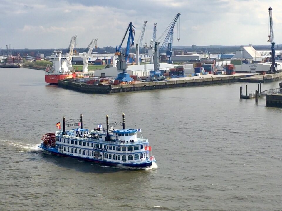 Hanseatic city ship port of hamburg