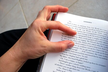 Book funny hand photo