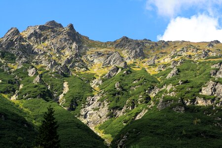 Landscape top view polish tatras photo