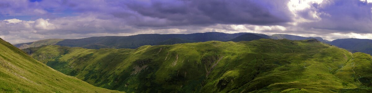 Mountain landscape panorama photo