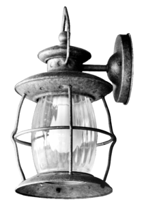 Outdoor lamp iron lantern