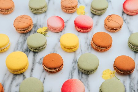 Pastry gluten free colourful