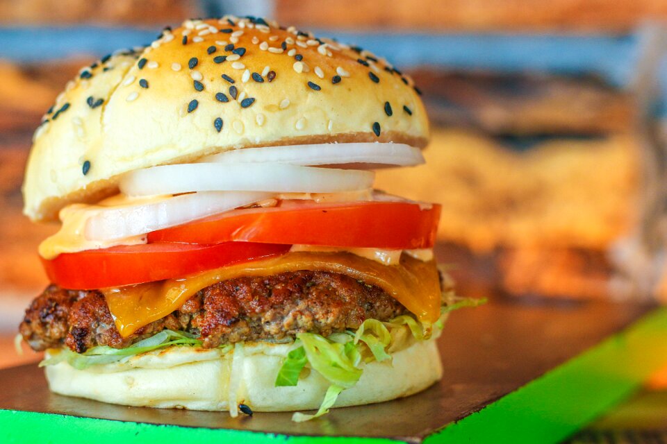 Hamburger burger food