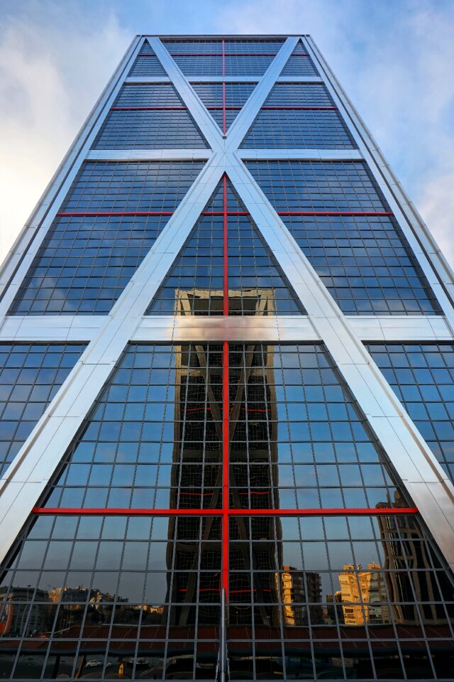 High architecture front window