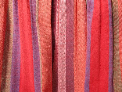 Curtain fabric canvas red photo