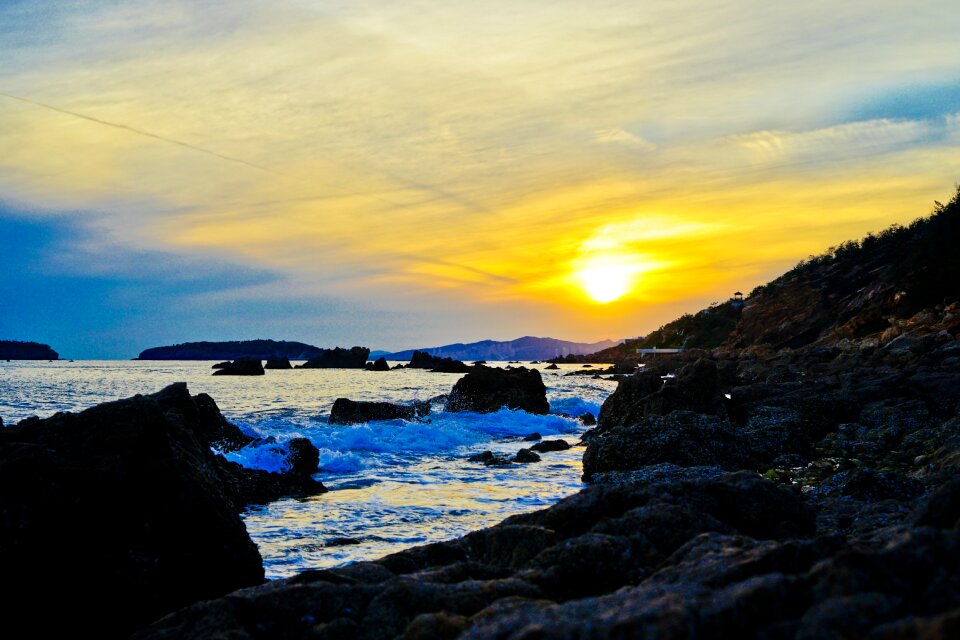 Sky stone sunset