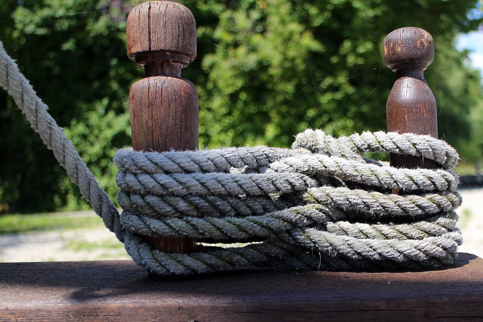 Rope cordage knitting