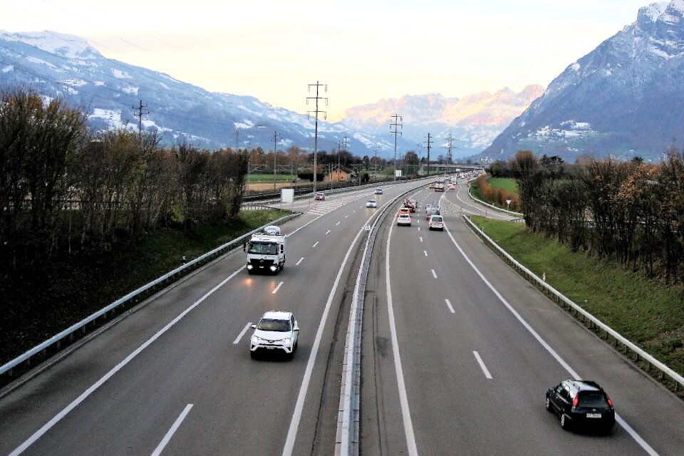 Vehicles the alps view