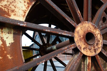 Industrial monument carbon rust photo