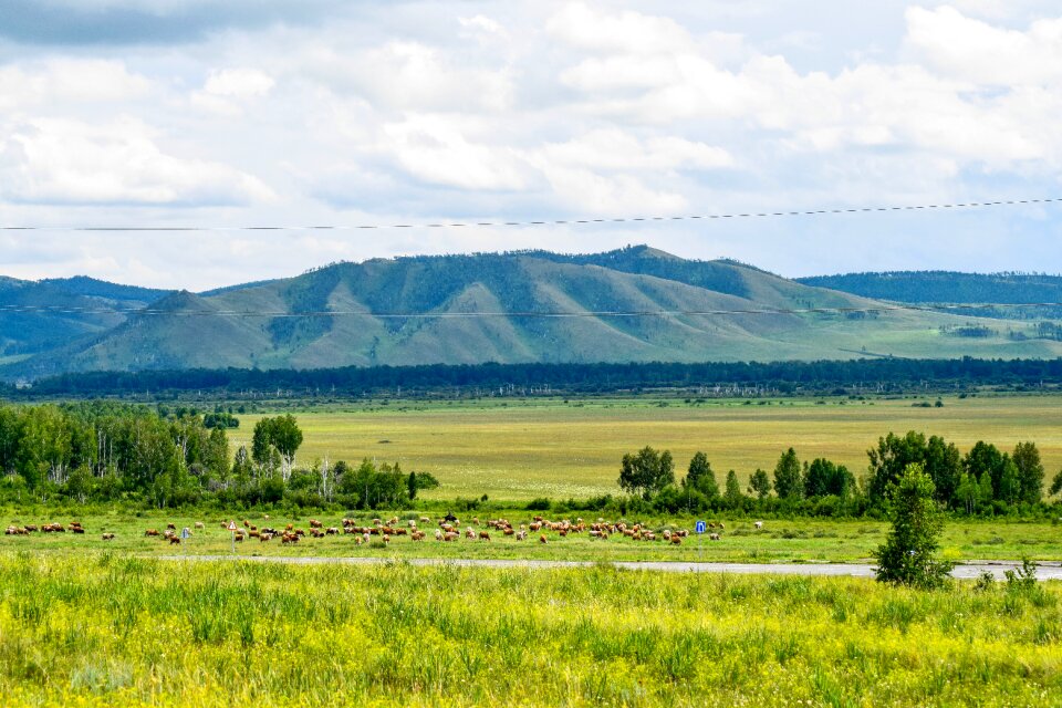 Landscape mountain countryside