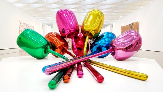 Vibrant flowers balloons