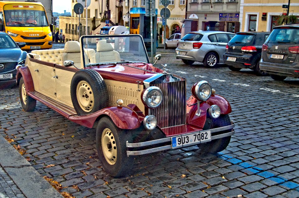 Antique auto old the vehicle