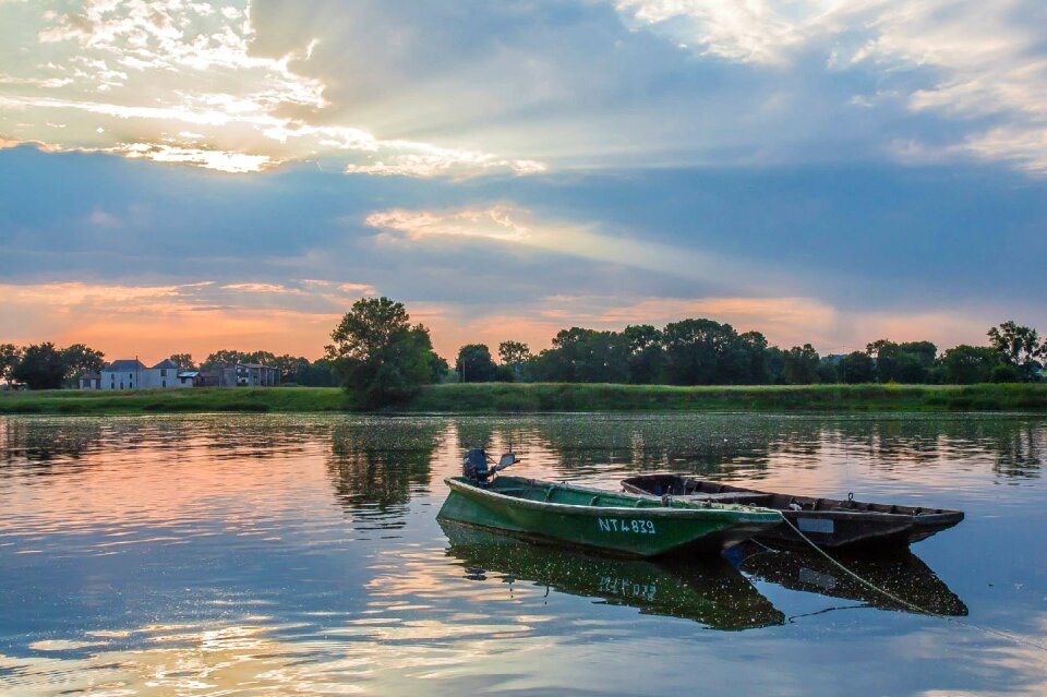 Nature pond fishing photo