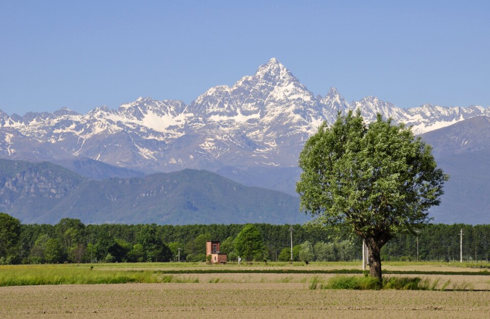 Plain alps landscape