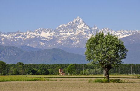 Plain alps landscape