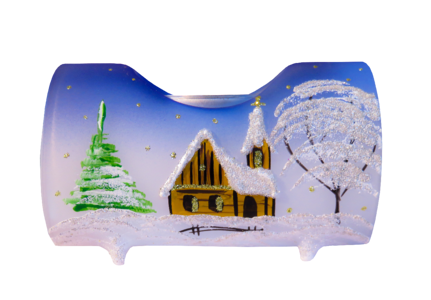 Isolated christmas candle christmas motif