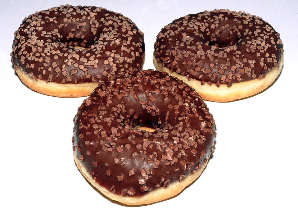 Chocolate pastries baked
