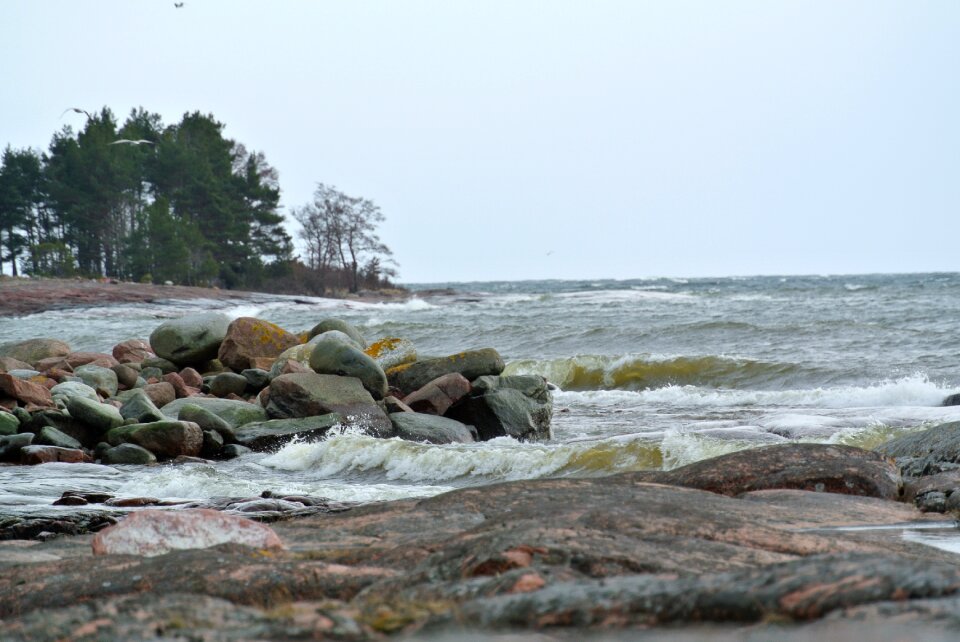 Landscape sea rock