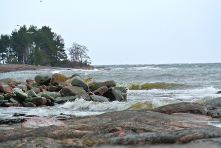 Landscape sea rock photo