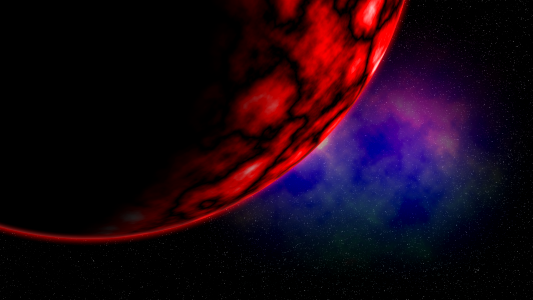 Solar system red the surface of the planet