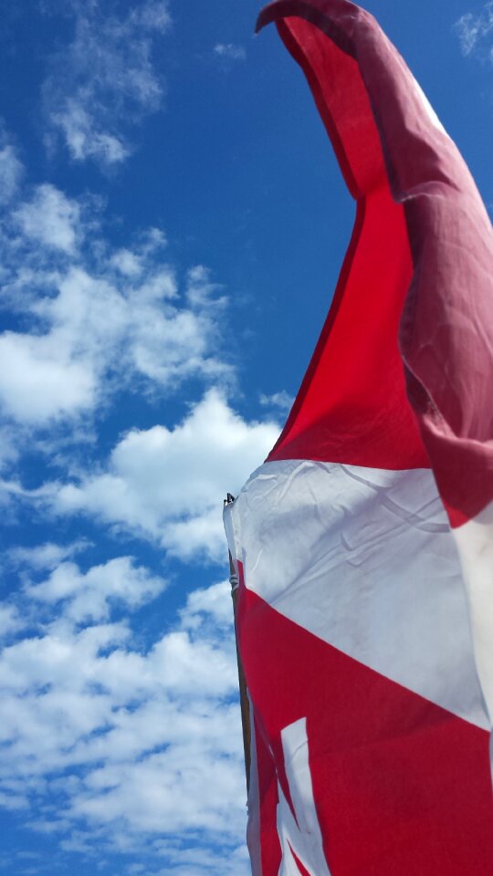 Sky flag sea