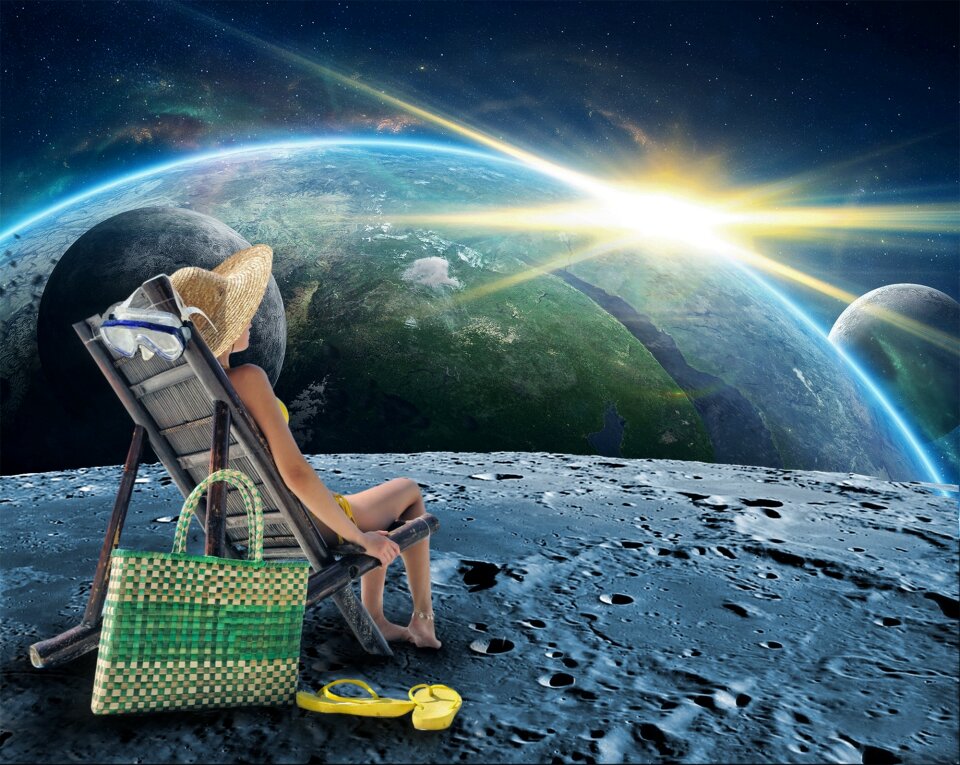 Cosmos girl moon