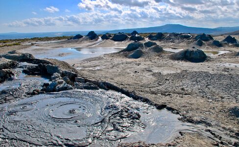 Baku gobustan volcanoes
