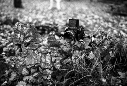 Film photography equipment photo