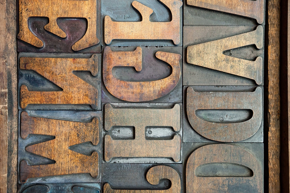 Serifs book printing font