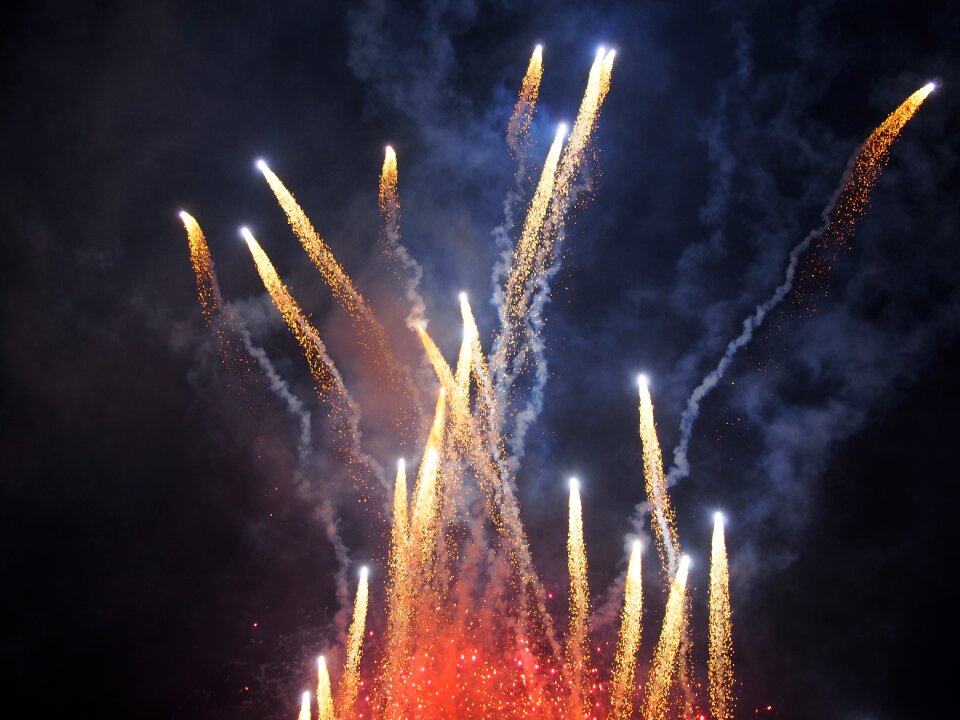 Fireworks rocket celebration