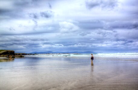 Ribadeo cathedrals beach sea photo