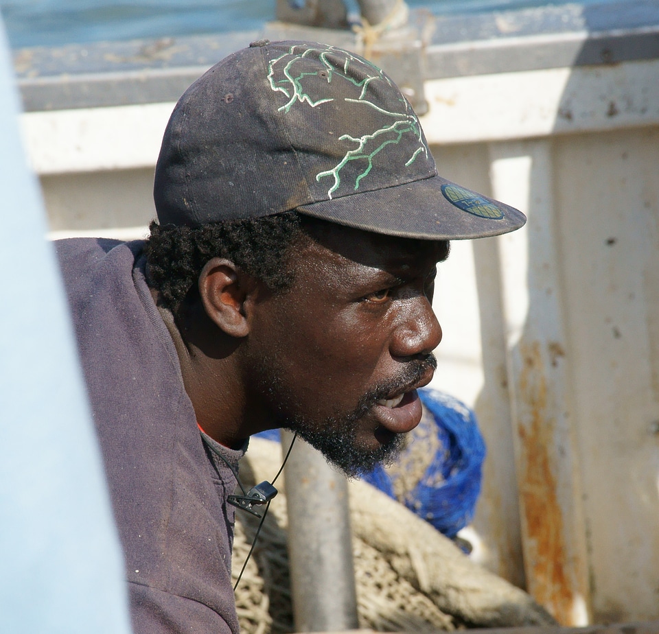 African face working man africa