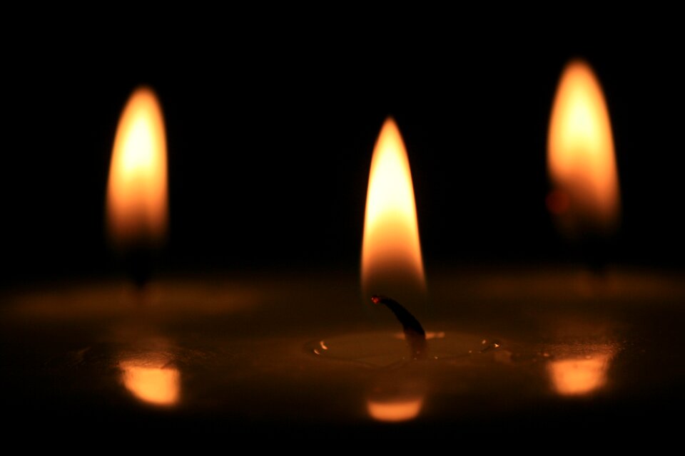 Romance atmospheric burning candles