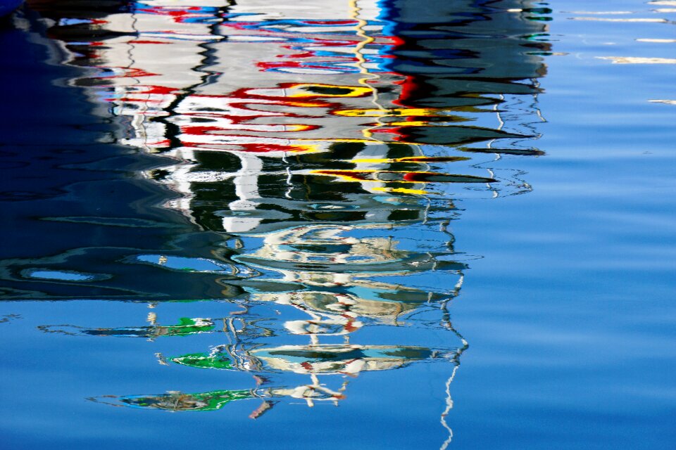 Colorful blue bright