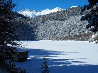 Snow austria wintry photo