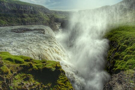 Iceland spray fog photo