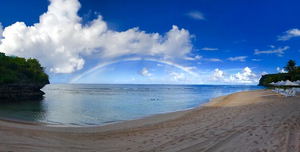 Sea relax after the rain