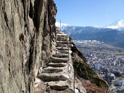 Alpine trail valais