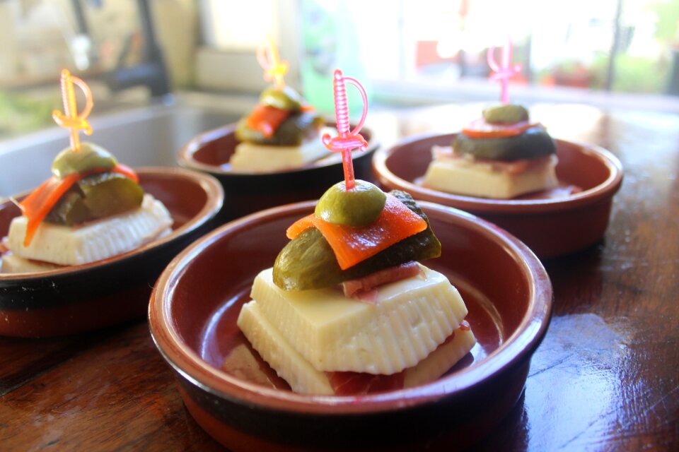 Appetizer egg square gastronomy