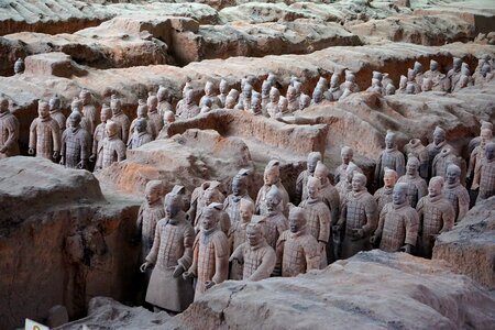 Terracotta statues china photo