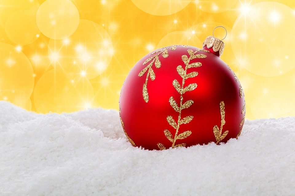 Christmas decoration glass