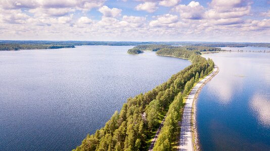 Summer lake being finnish photo