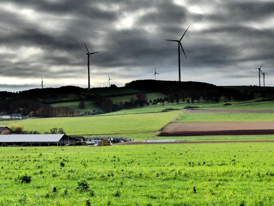 Landscape windräder eifel