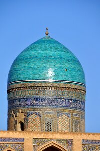 Central asia dome turquoise photo