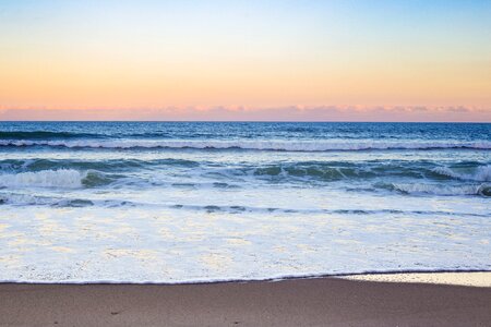 Sunset beach sea sky photo