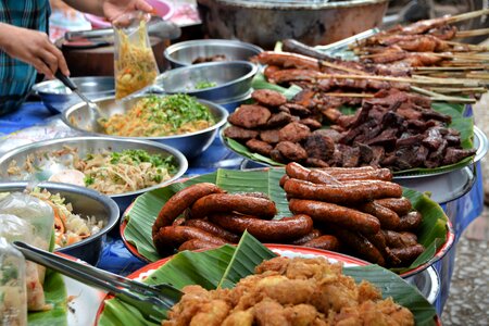 Luang prabang market food photo