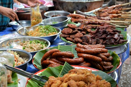 Luang prabang market food