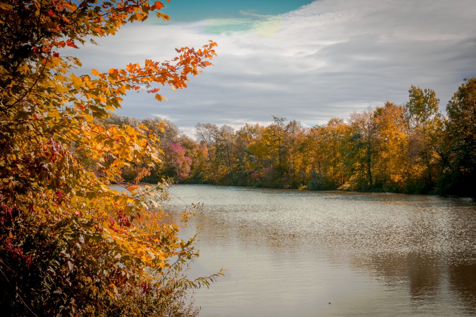 Waters autumn mood discoloration photo