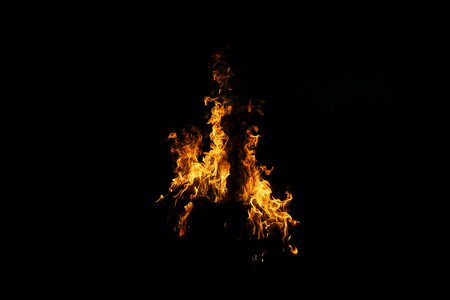 Heat burning orange